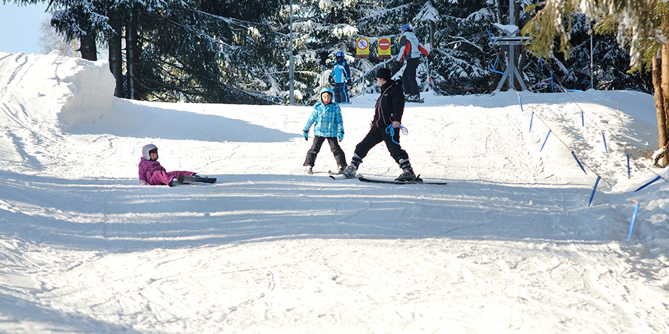 Die Kinderpiste mit einem Lift