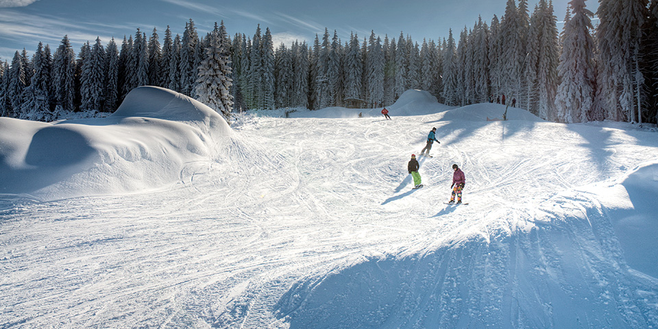 Skipiste für extremes Skifahren