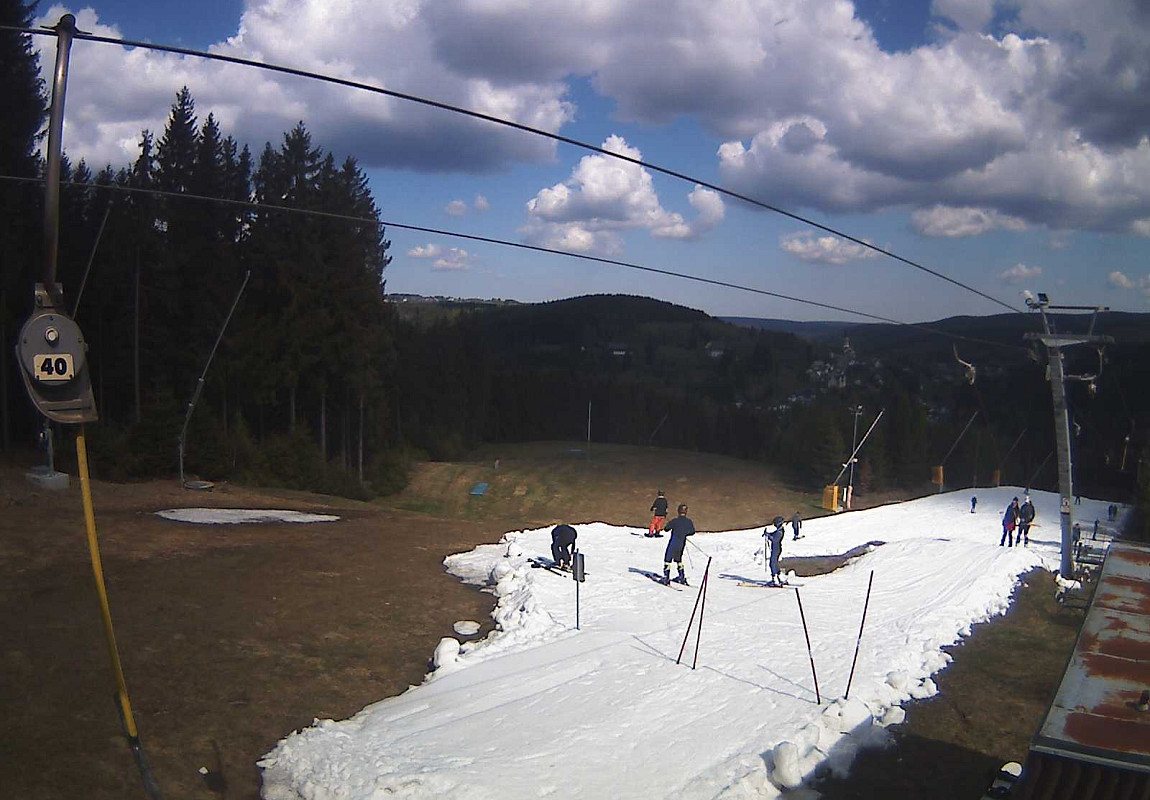 Kamera auf der Piste